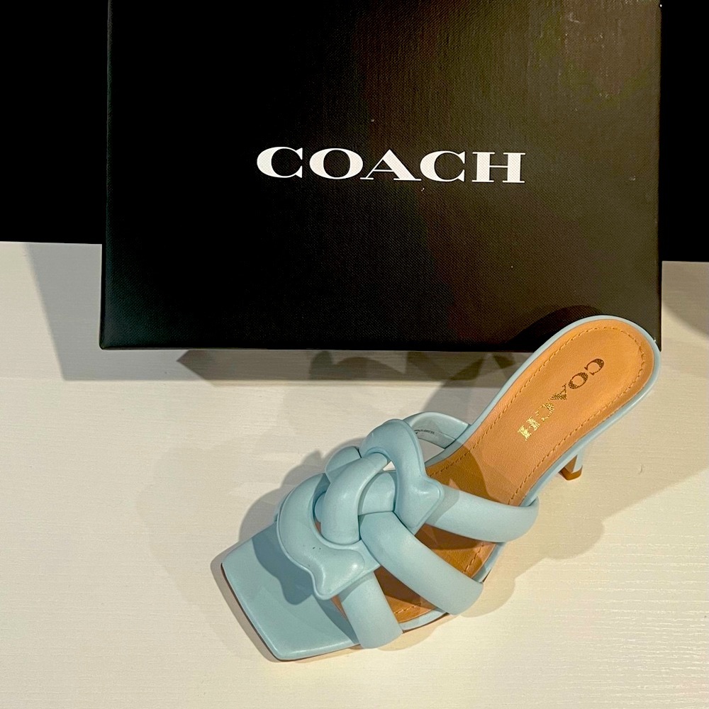 Coach brand new sandals with box.